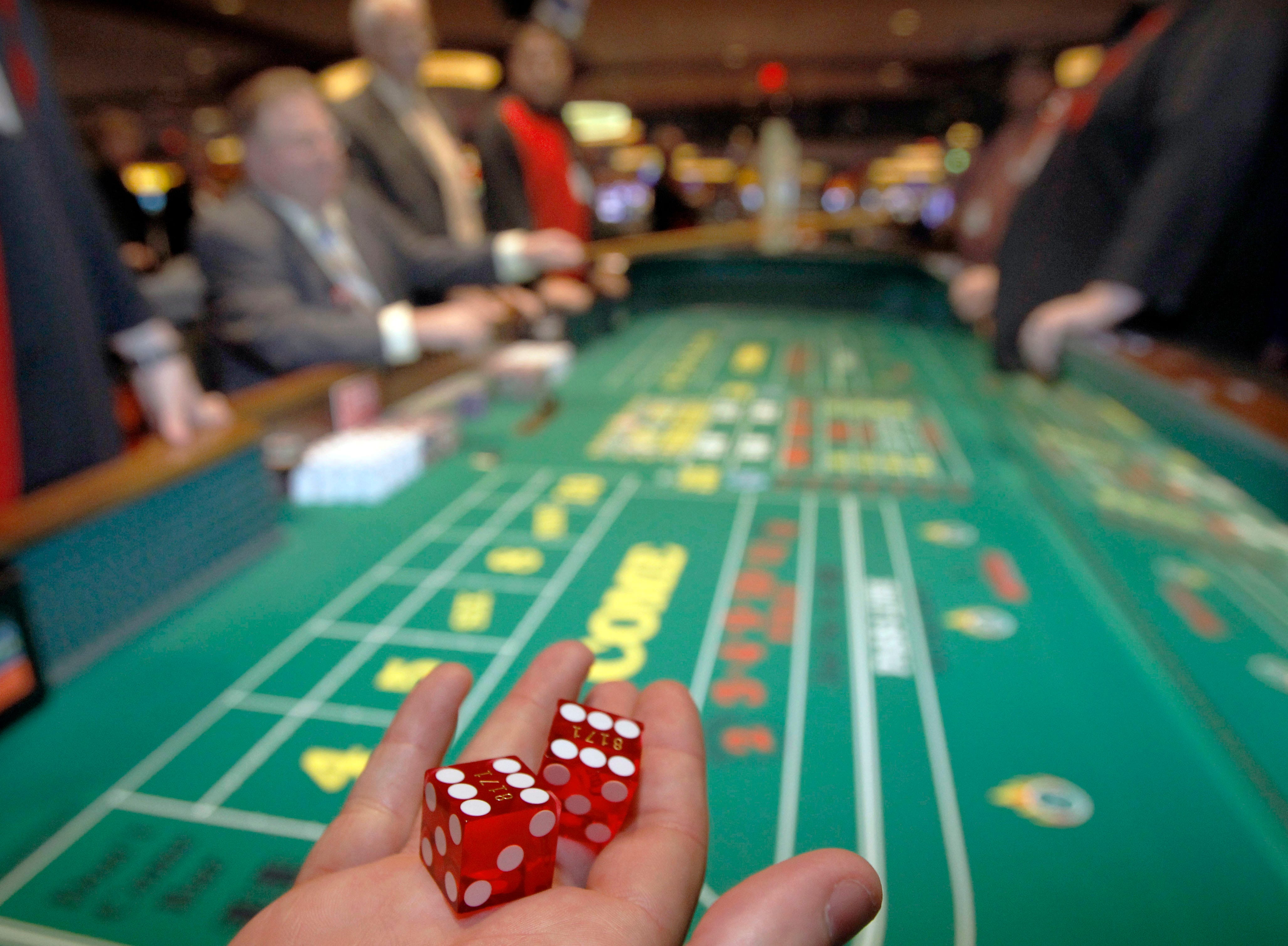 Spillebord i et casino